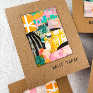 Collage Paper Notecard Set + envies - Image 5