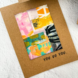 Collage Paper Notecard Set + envies - Image 3