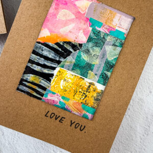 Collage Paper Notecard Set + envies - Image 2