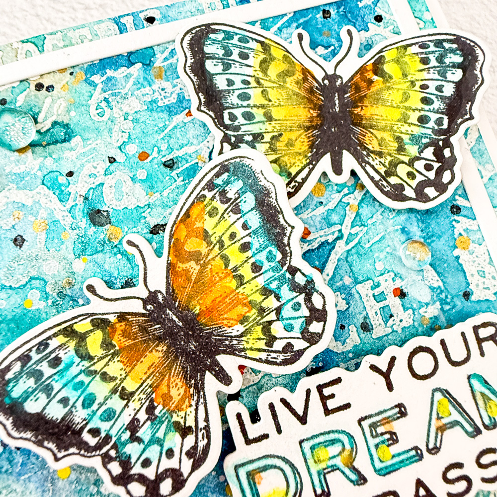 Dream Butterfly card + envie - Image 4