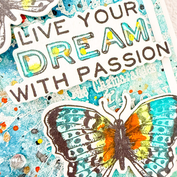 Dream Butterfly card + envie - Image 3