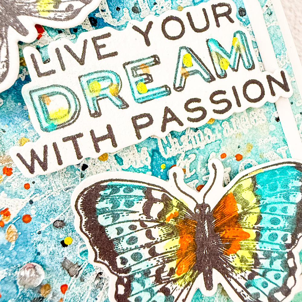 Dream Butterfly card + envie - Image 3