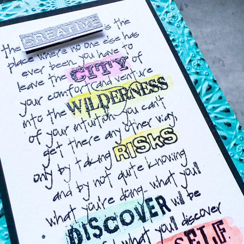 Simon Says Stamp Monday Challenge: Sentiment as the focus